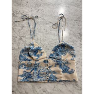 Urban Outfitters Renaissance-Inspired Toile Corset Top, Womens Medium